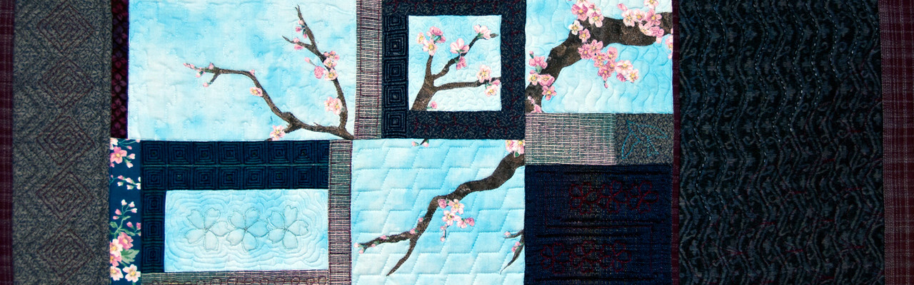 Cherry blossom quilt