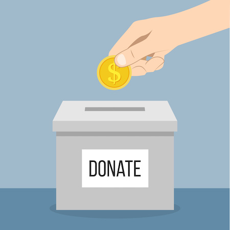 image of a donation box
