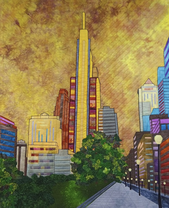 In golden colors, RFK Boulevard Architecture