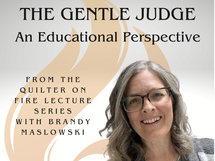 photo of bandy with the title the gentle judge